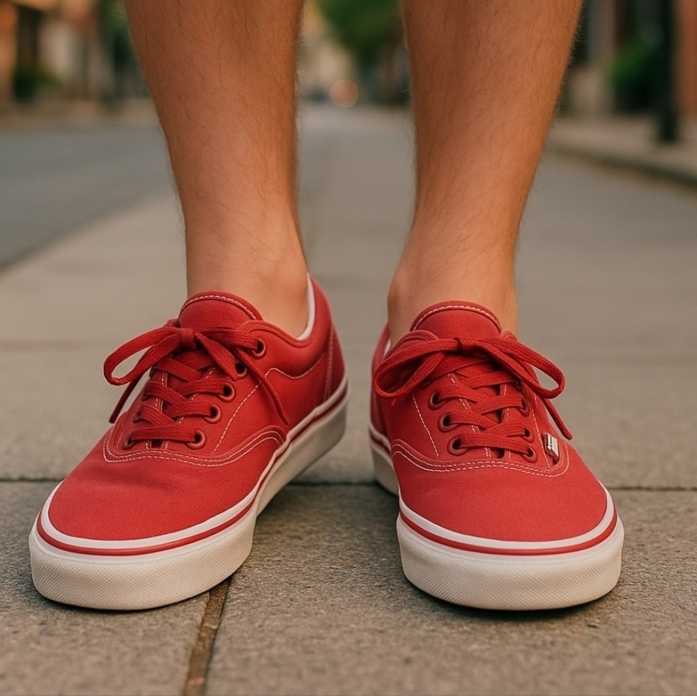 VANS Men's Atwood Skate Shoes (Check Liner/Chili Pepper, 6.5 Mens